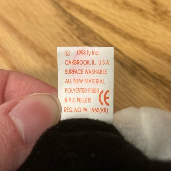 ⭐️ Vintage 1998 Fortune The Panda Bear Ty Beanie Baby - Picture 11 of 13